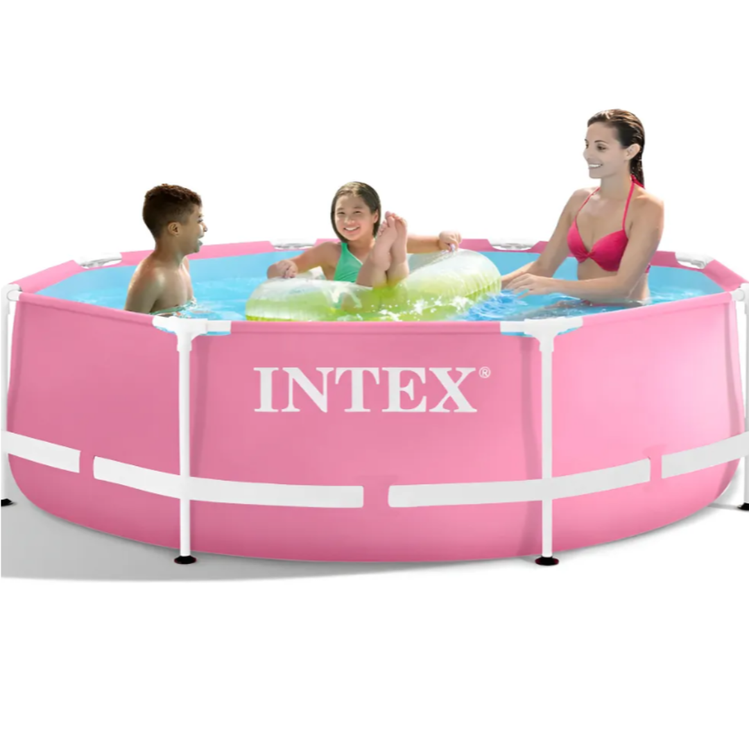 Piscina Estructural Redonda Intex "Pink Edition" (2.44m)