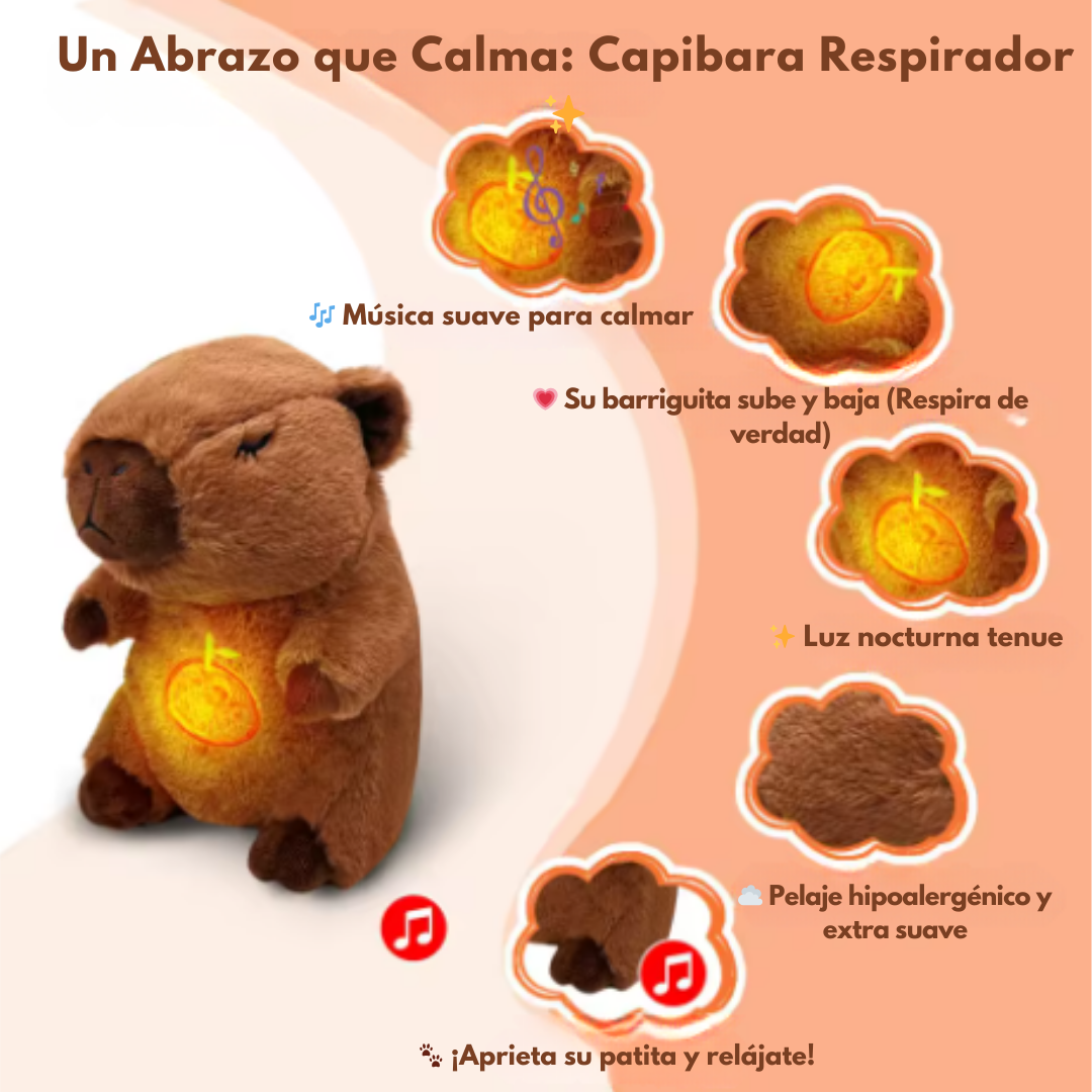 Capibara Con Respiración Realista