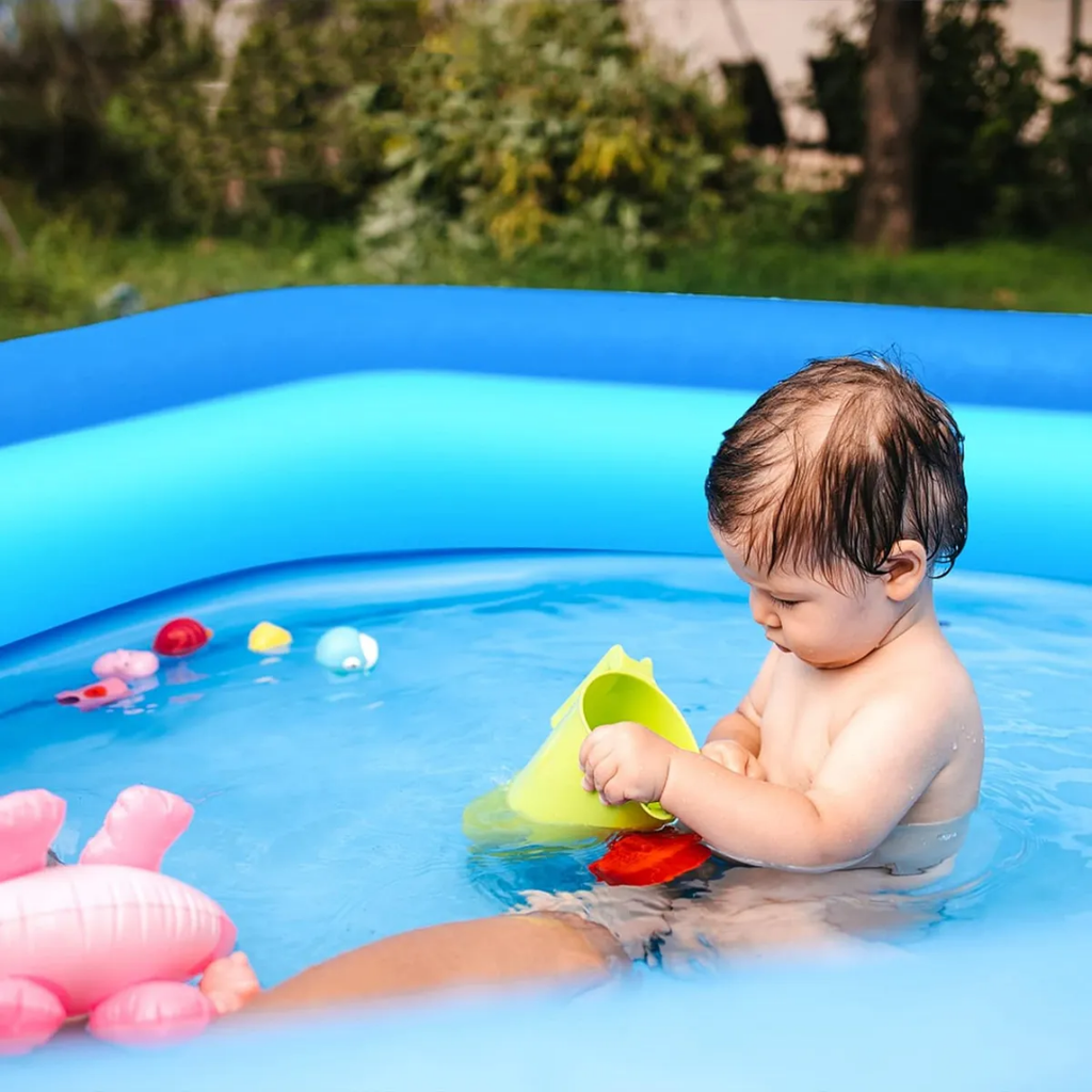 Piscina Inflable Rectangular "Verano Divertido" - Diseño Colorido con Animales
