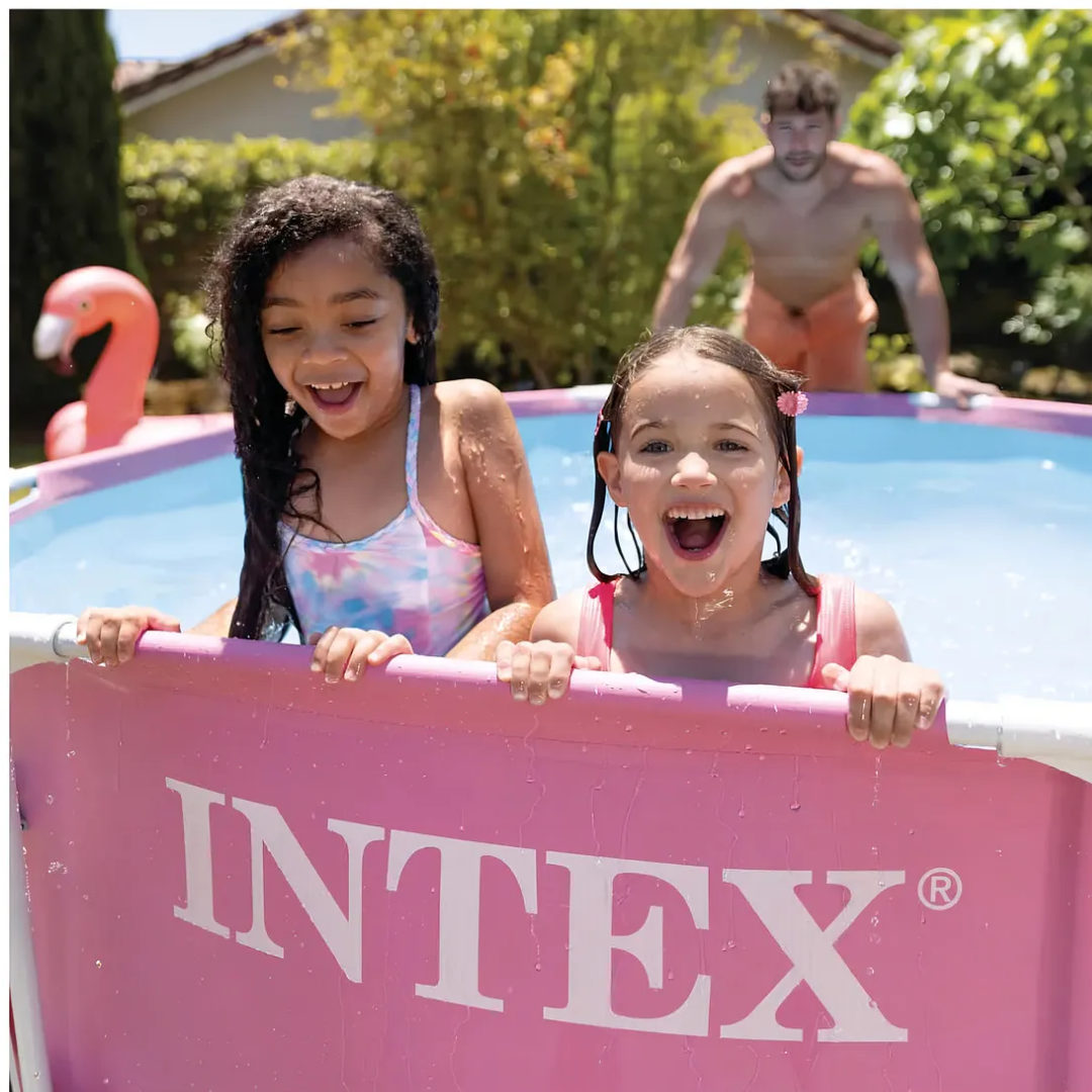 Piscina Estructural Redonda Intex "Pink Edition" (2.44m)