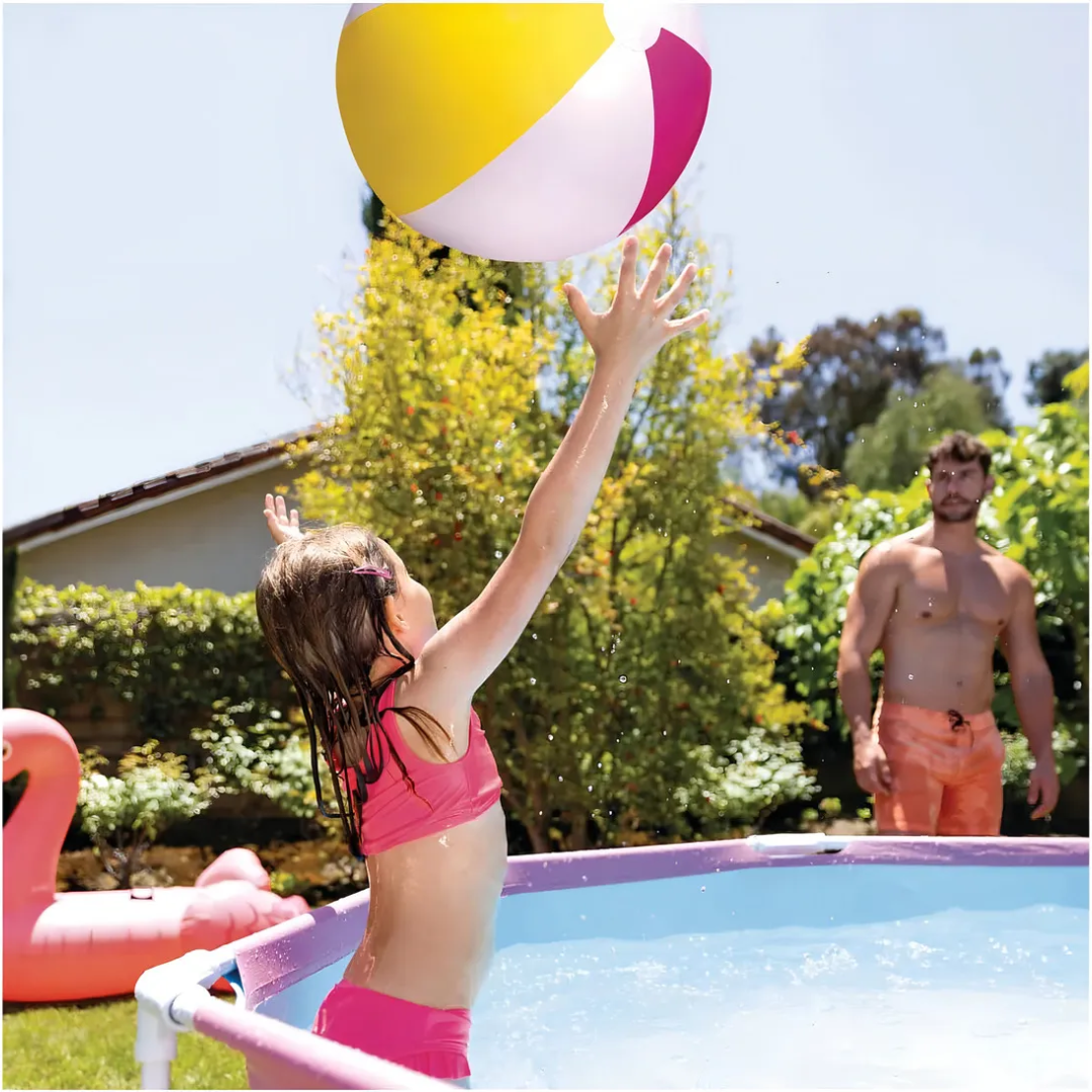 Piscina Estructural Redonda Intex "Pink Edition" (2.44m)