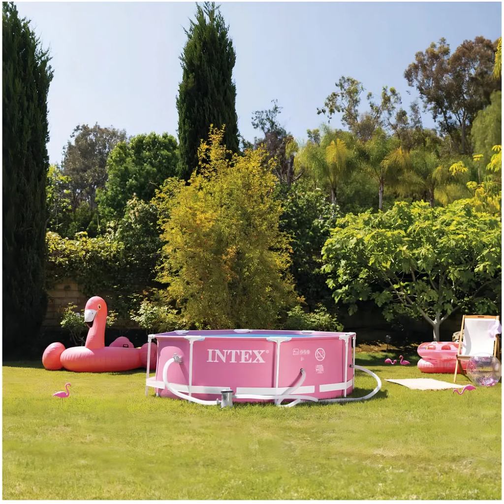 Piscina Estructural Redonda Intex "Pink Edition" (2.44m)